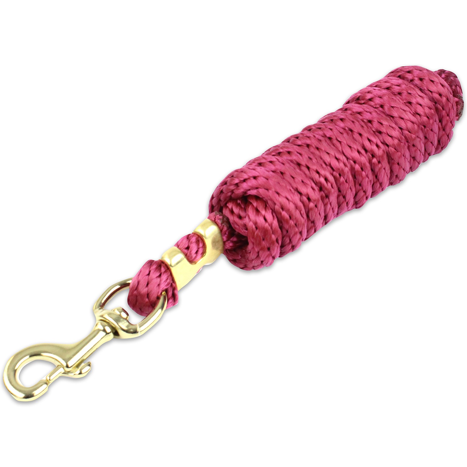 KM Elite 10ft Poly Leadrope -Burgandydy