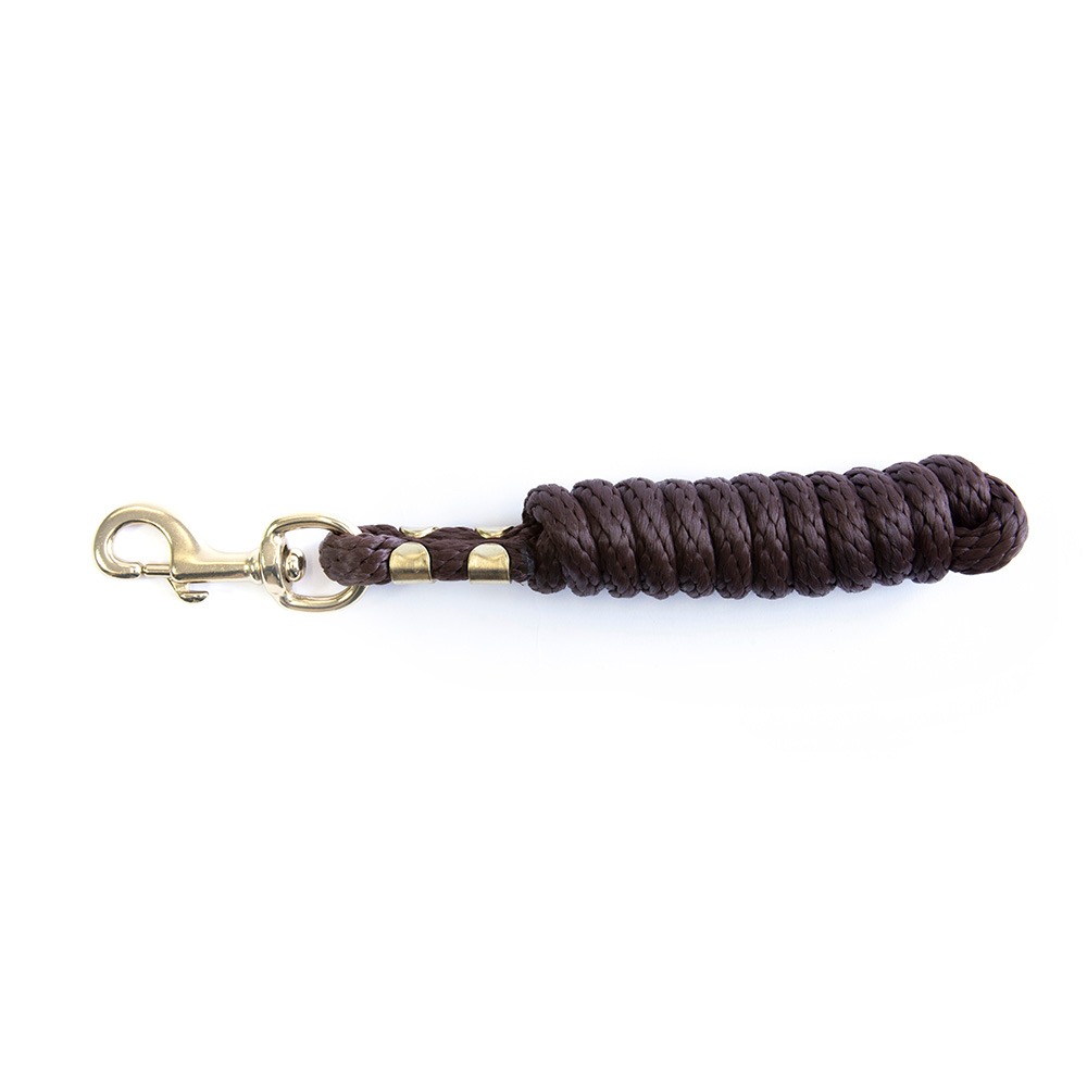 KM Elite 6ft Poly Lead Rope brown