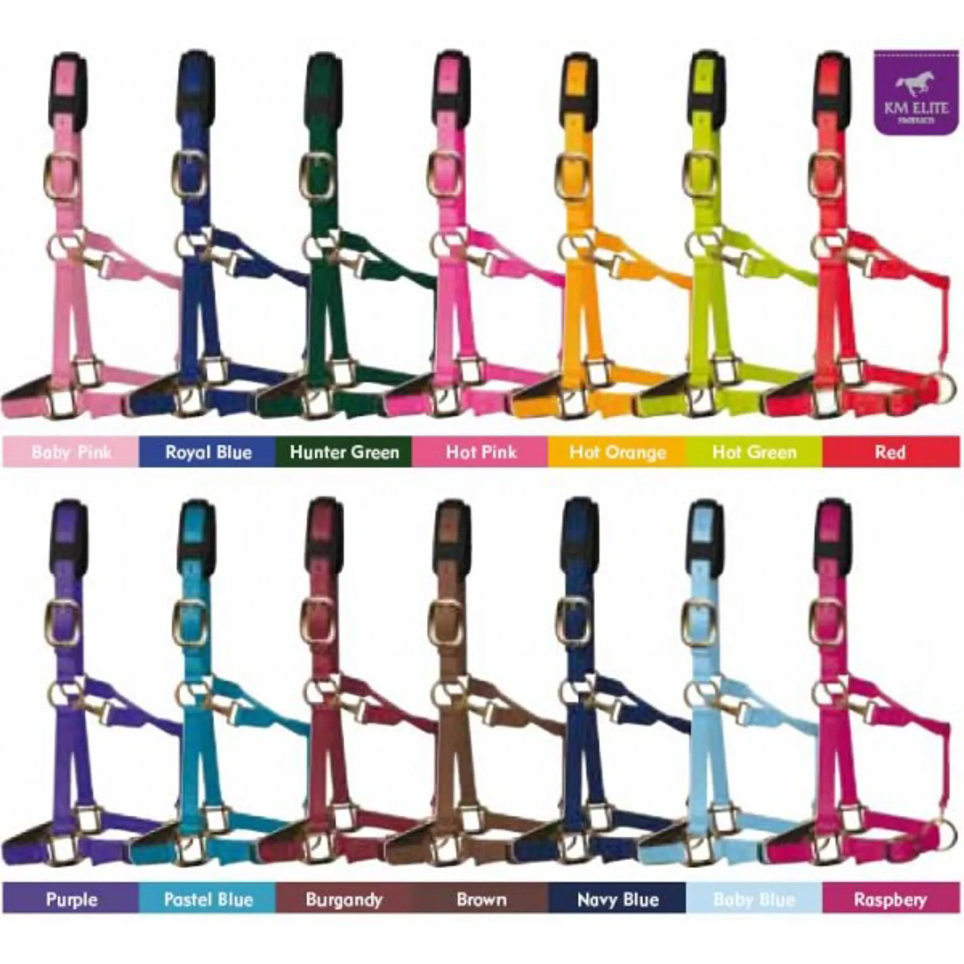 KM Elite Padded Headcollar & Leadrope