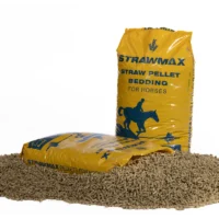 Strawmax bag front and side with product