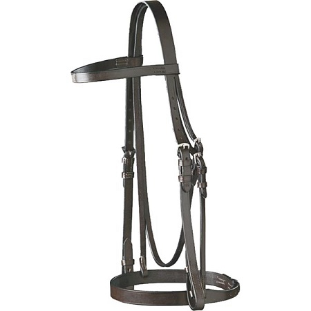 Elico Snaffle Bridle - Full Brown