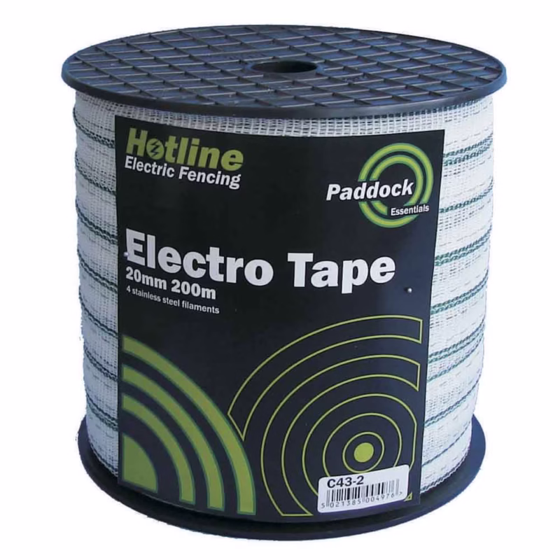Hotline Paddock Fencing Tape 20mm - 200m