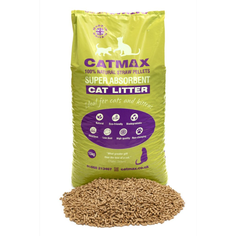 Catmax- Straw Pellet Cat Litter -15KG