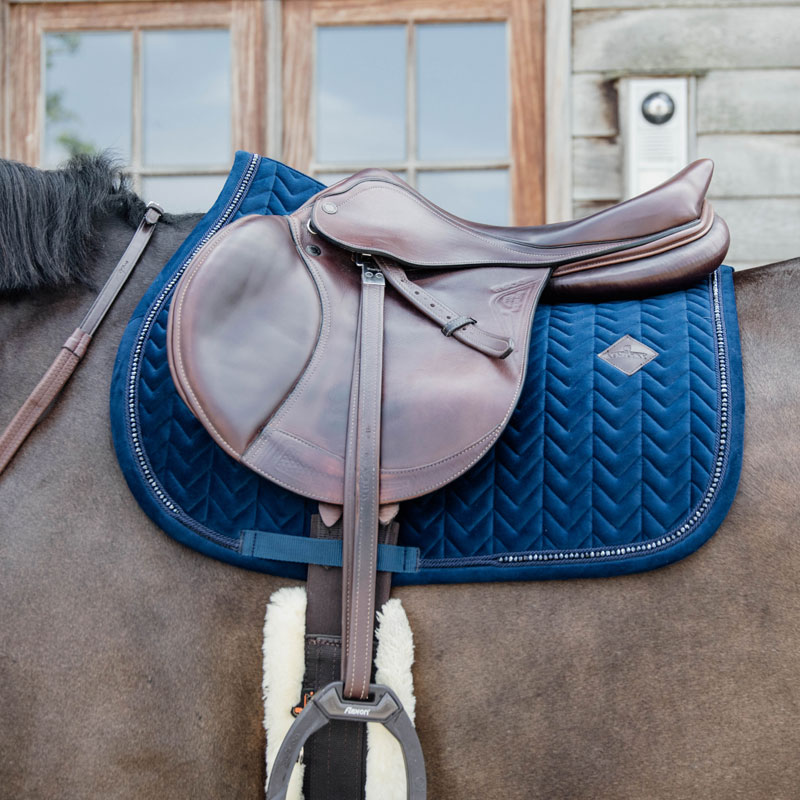Kentucky Horsewear Velvet Saddle Pad Pearls Jumping - Image 8