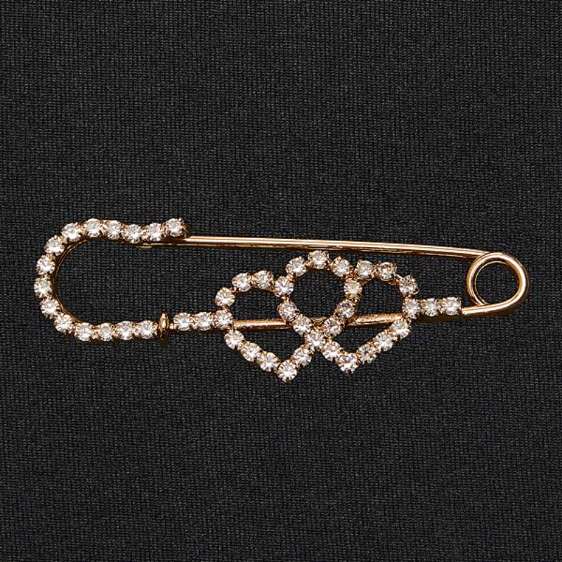Elico Stock Pin Interlocked Hearts