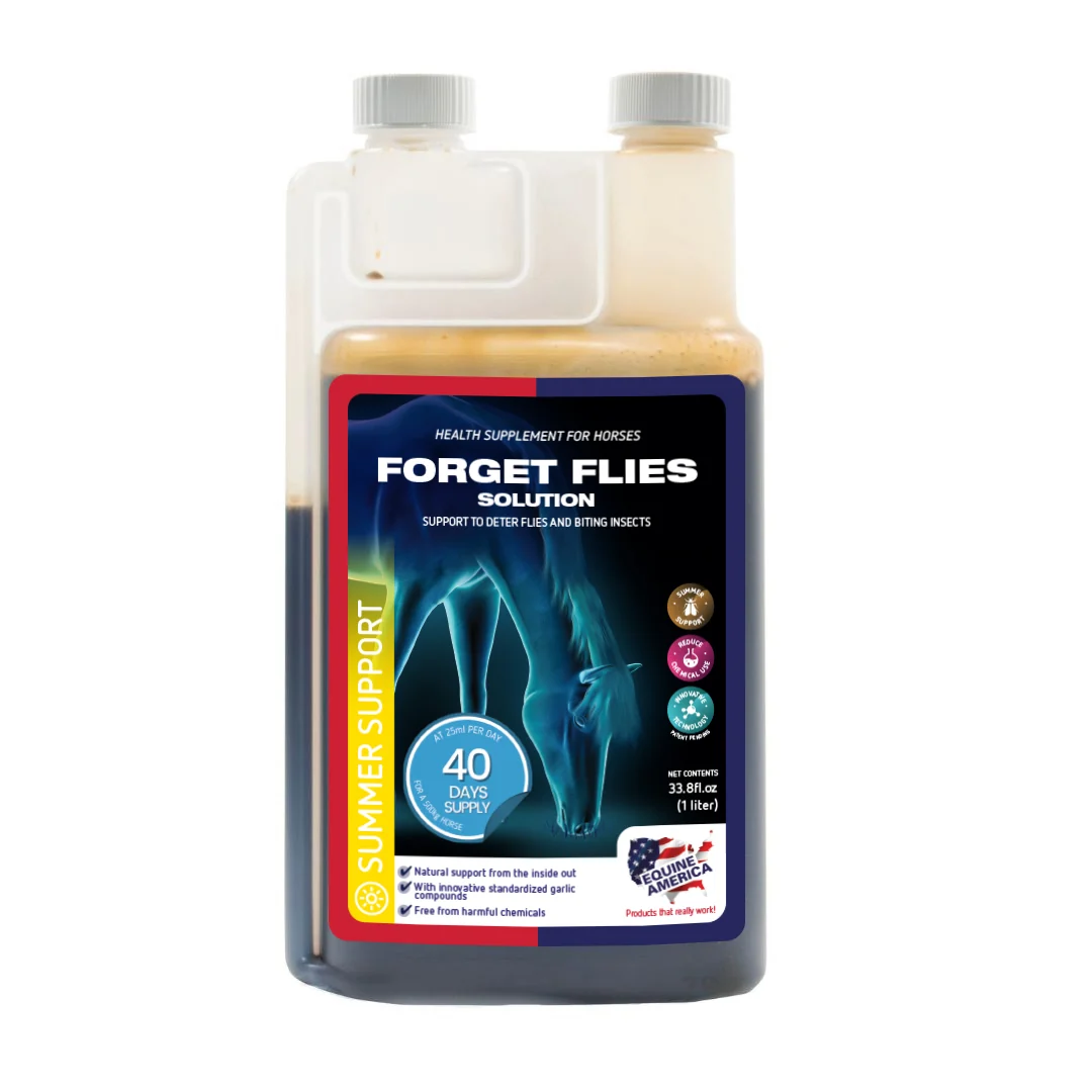 Equine America Forget Flies In-Feed Solution