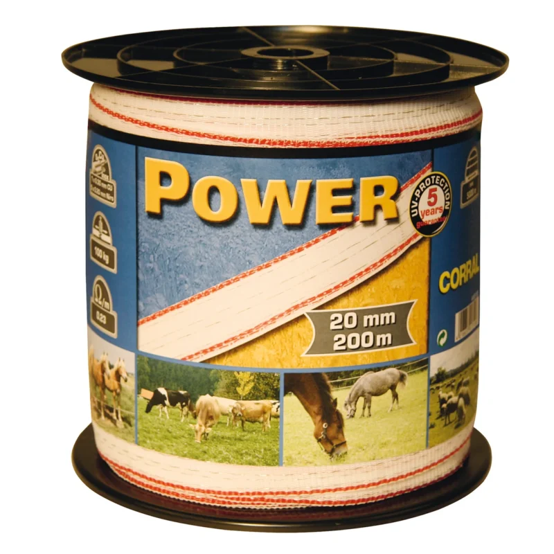 Corral Classic Fencing Tape- 200m x 20mm