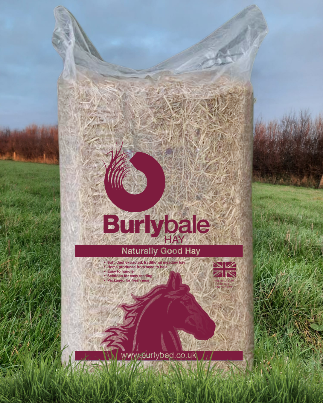 Burlybale Wrapped Hay